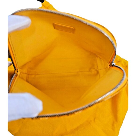 GOYARD Vendome Cosmetic Pouch Zip Gold Yellow + Dust Bag Tags - Picture 15 of 16